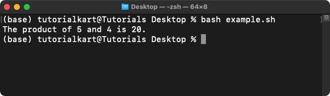 Bash Multiplication Using Arithmetic Expansion